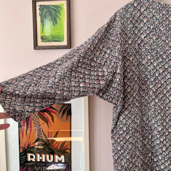 Multicolor Patterned Kimono - Picture 4 of 6